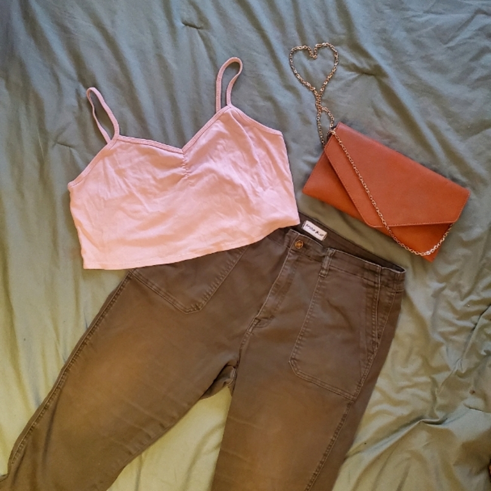 Pink Bralette / Crop Tank Top